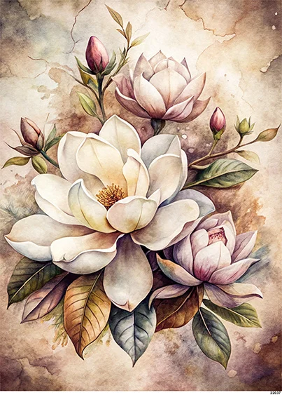CN22037 papier ryżowy MAGNOLIA