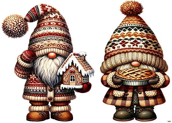 CN0002 papier ryżowy ZIMOWE SKRZATY