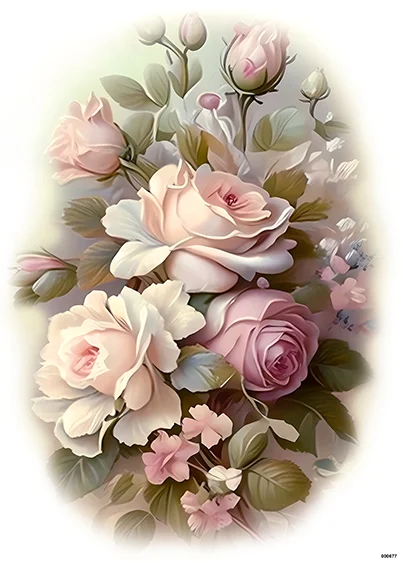 CN000677 papier ryżowy BUKIET RÓŻ