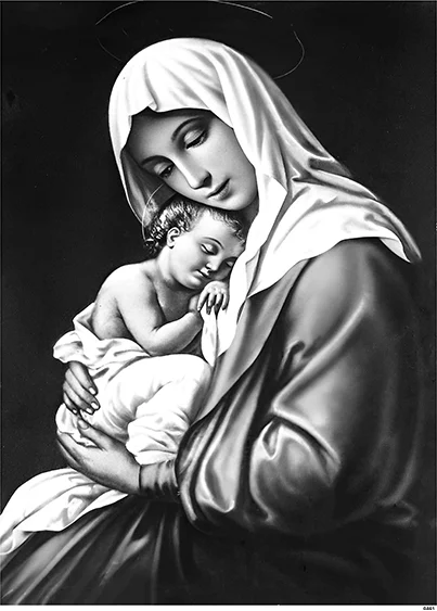 CN0461 papier ryżowy MARYJA Z DZIECIĄTKIEM