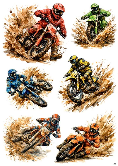 CN4499 papier ryżowy MOTOCYKLE