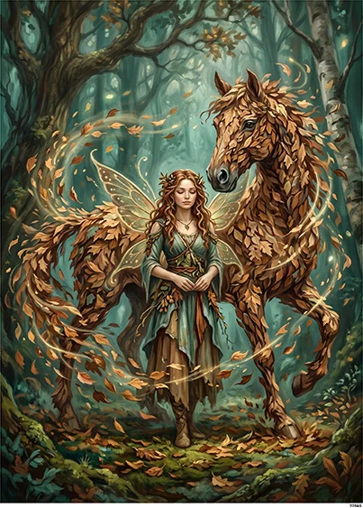CN22565 papier ryżowy WRÓŻKA Z MAGICZNYM KONIEM