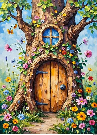 CN22483 papier ryżowy MAGICZNY DOMEK DLA WRÓŻKI