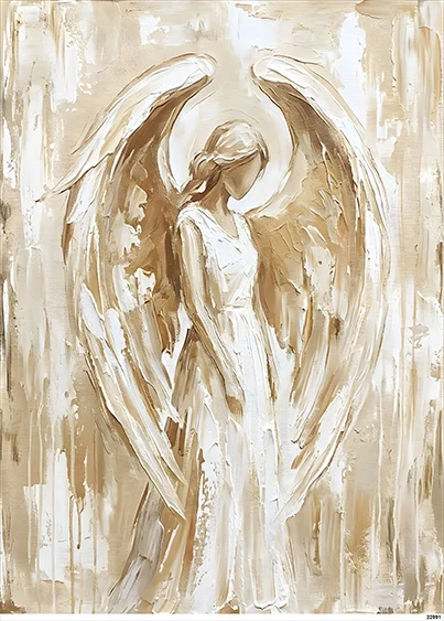 CN22991 papier ryżowy ANIOŁ ARTYSTYCZNY