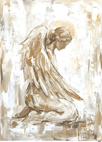 CN22987 papier ryżowy ANIOŁ ARTYSTYCZNY
