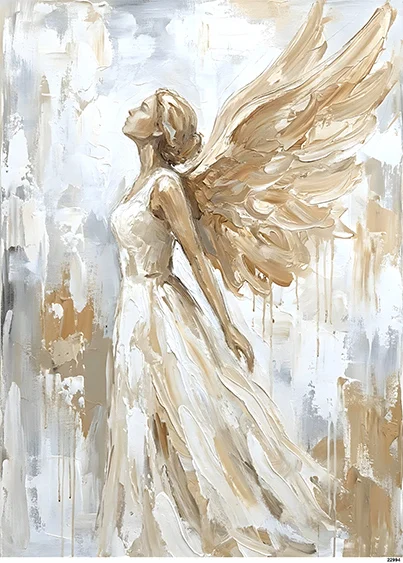 CN22994 papier ryżowy ANIOŁ ARTYSTYCZNY