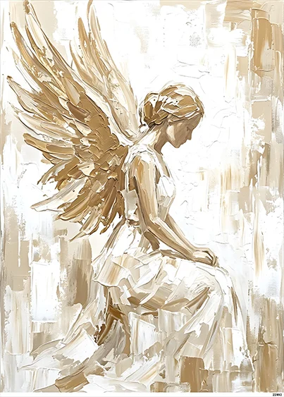 CN22992 papier ryżowy ANIOŁ ARTYSTYCZNY