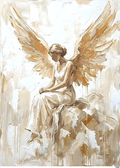 CN22999 papier ryżowy ANIOŁ ARTYSTYCZNY