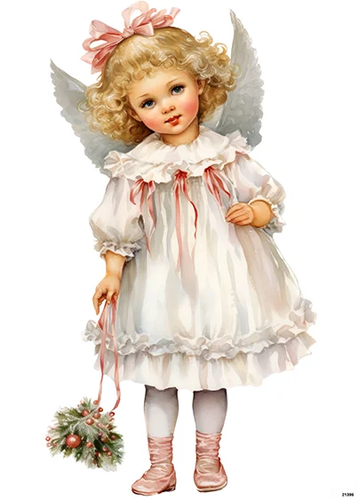 CN23196 papier ryżowy ANIOŁEK VINTAGE