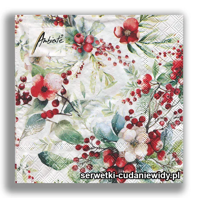 Serwetki w Paczkach Duże 33x33cm Boże Narodzenie