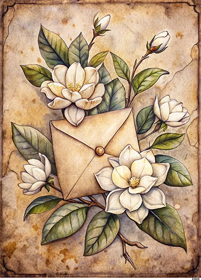 CN23828 papier ryżowy MAGNOLIA