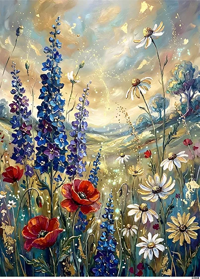 CN23904 papier ryżowy ŁĄKA