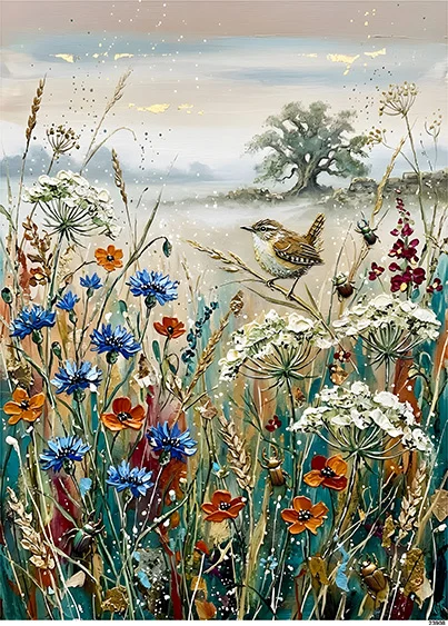 CN23908 papier ryżowy ŁĄKA