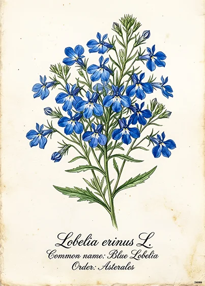 CN24066 papier ryżowy LOBELIA PRZYLĄDKOWA