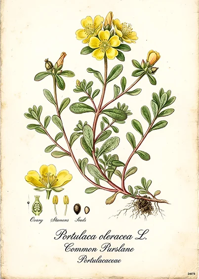 CN24075 papier ryżowy PORTULAKA