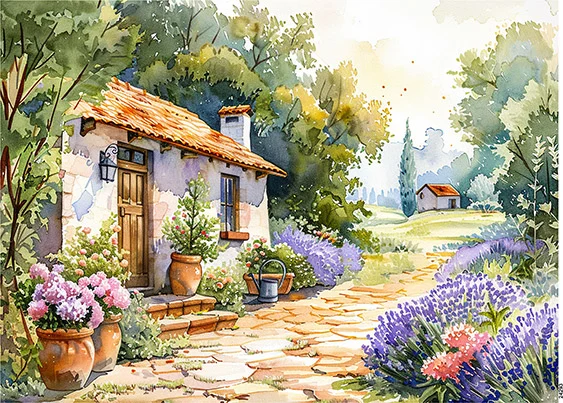 CN24293 papier ryżowy LAWENDA