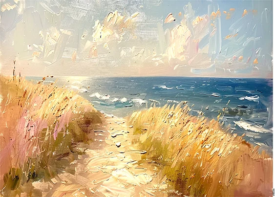 CN25333 papier ryżowy ŚCIEŻKA DO MORZA