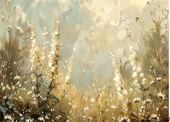 CN25353 papier ryżowy BIAŁA ŁĄKA