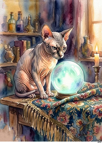 CN25121 papier ryżowy DEVON REX I SZKLANA KULA