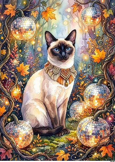 CN25126 papier ryżowy RAGDOLL I DYSKOTEKOWE KULE