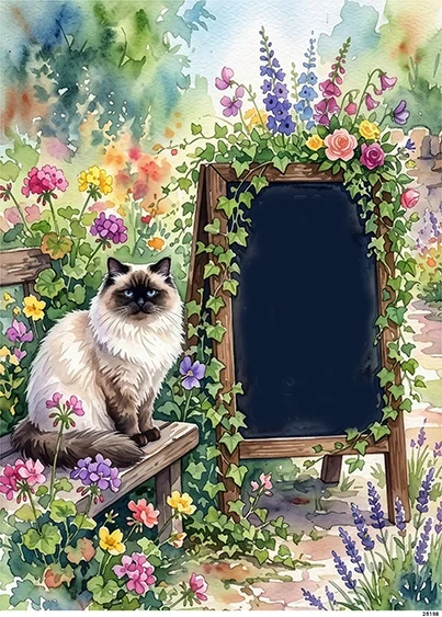 CN25198 papier ryżowy KOT RAGDOLL I POTYKACZ