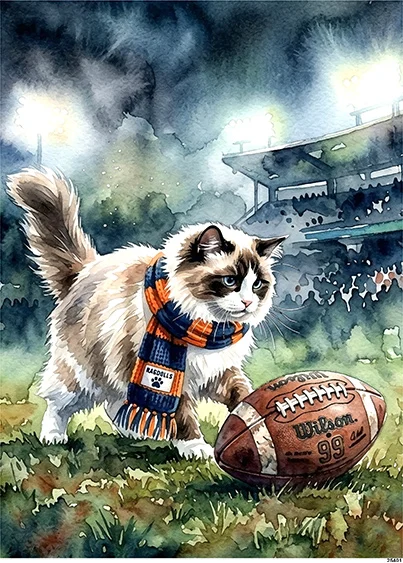 CN25401 papier ryżowy RAGDOLL RUGBYSTA