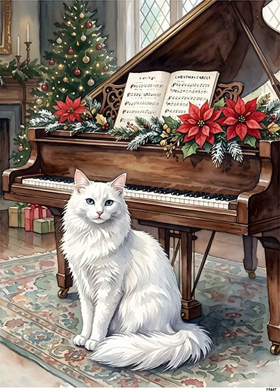 CN25447 papier ryżowy KOCIE ŚWIĘTA