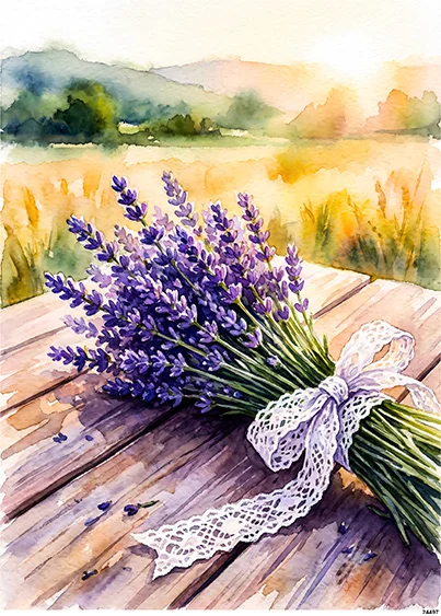 CN24497 papier ryżowy LAWENDA