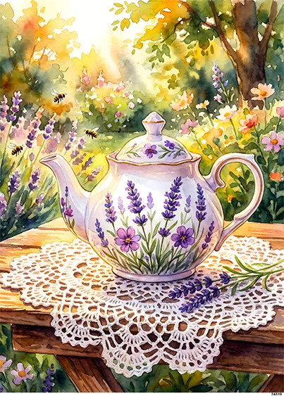 CN24519 papier ryżowy LAWENDOWA HERBATKA