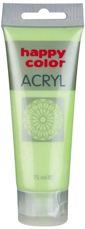 HCL09785 Farba akrylowa 75ml, zielony limonka metalik, Happy Color