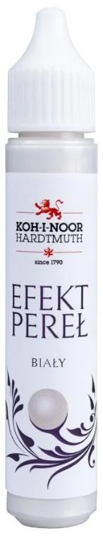 KIN317337 Pisak do zdobień efekt pereł 30 ml biały, Koh I Noor