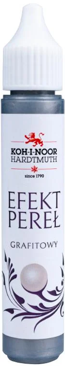 KIN317405 Pisak do zdobień efekt pereł 30 ml grafitowy, Koh I Noor
