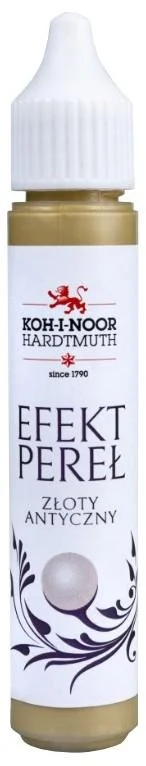 KIN317320 Pisak do zdobień efekt pereł 30 ml złoty antyczny, Koh I Noor