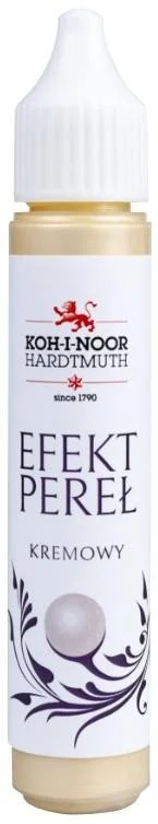 KIN317399 Pisak do zdobień efekt pereł 30 ml kremowy, Koh I Noor