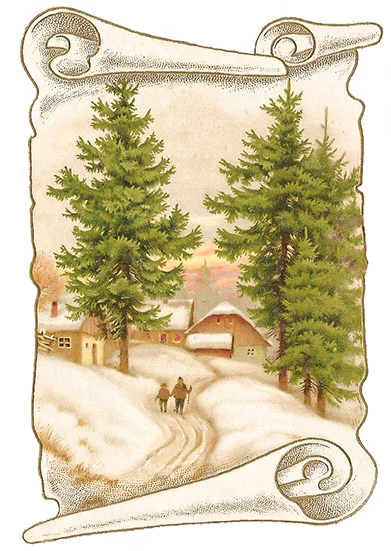 CN11640 Widoczek Zimowy Vintage