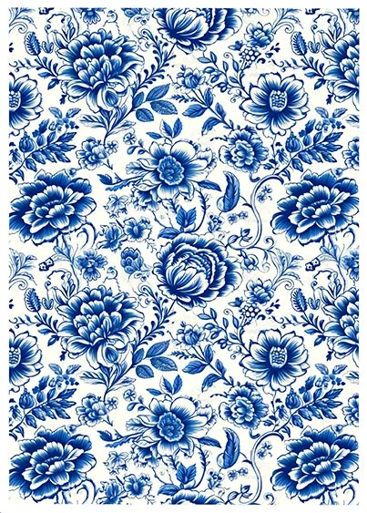 CN1598 Kwiaty Z Delft