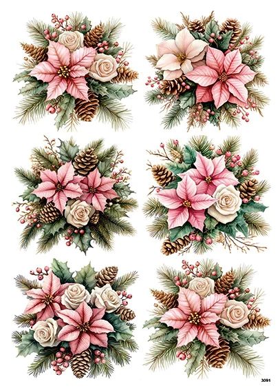 CN3091 Poinsettia Różowa