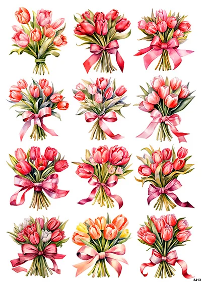 CN3413 Piękne Tulipany
