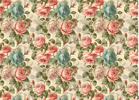 CN6815 Kwiaty Vintage