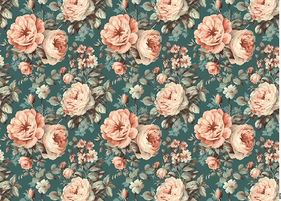 CN6816 Kwiaty Vintage