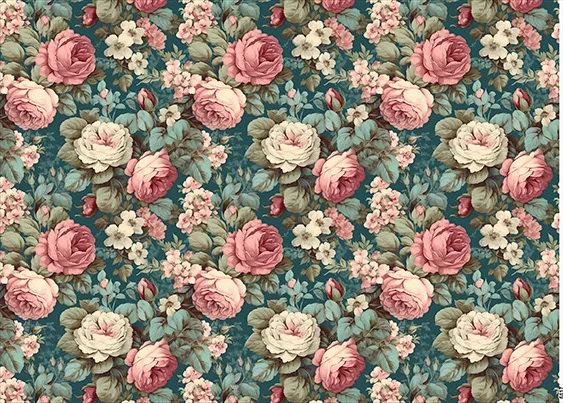 CN6817 Kwiaty Vintage