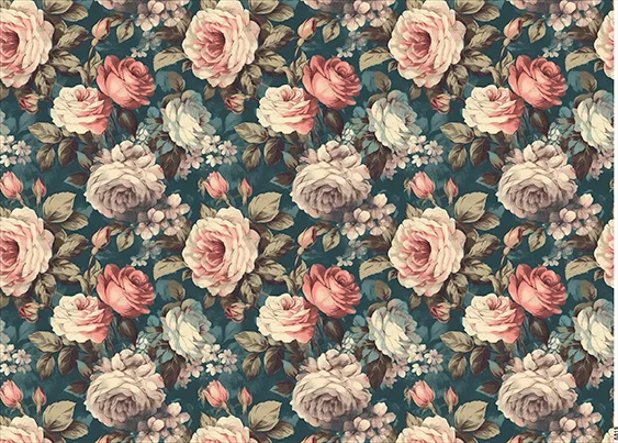 CN6819 Kwiaty Vintage