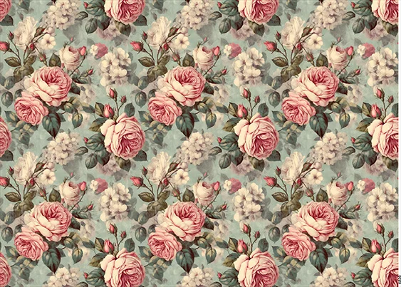 CN6820 Kwiaty Vintage