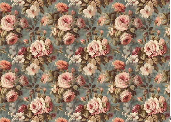 CN6822 Kwiaty Vintage