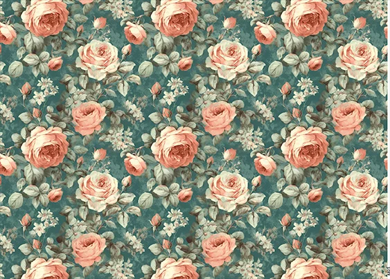 CN6823 Kwiaty Vintage