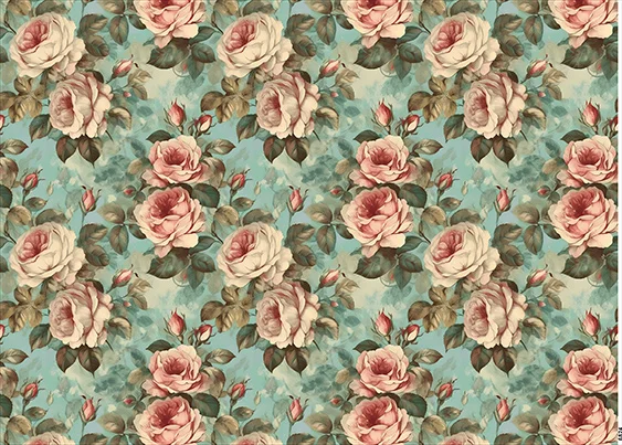 CN6824 Kwiaty Vintage