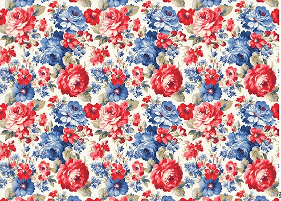 CN6864 Kwiaty Vintage