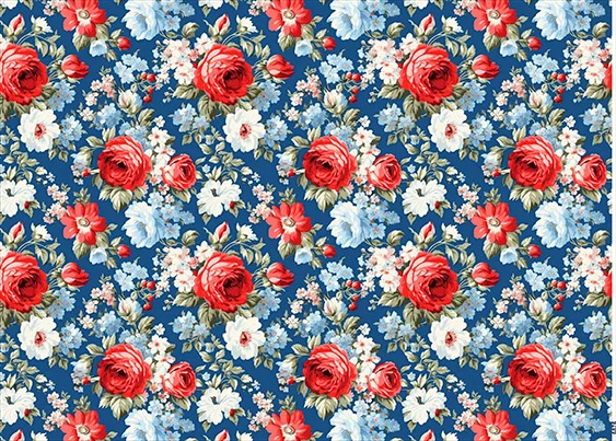 CN6876 Kwiaty Vintage