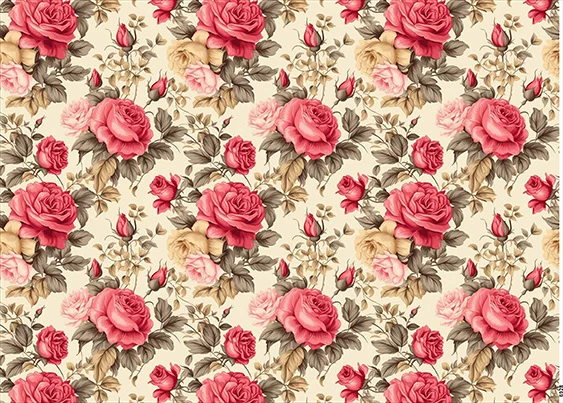 CN6928 Kwiaty Vintage