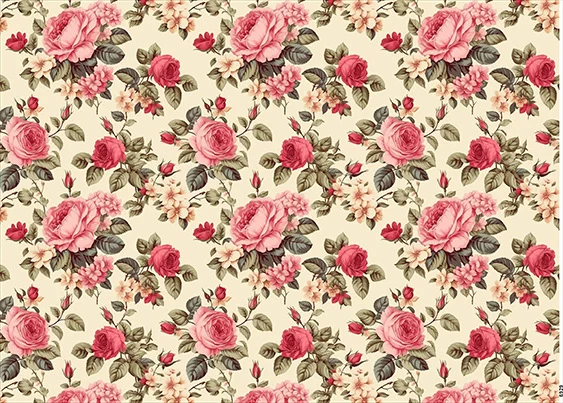 CN6929 Kwiaty Vintage
